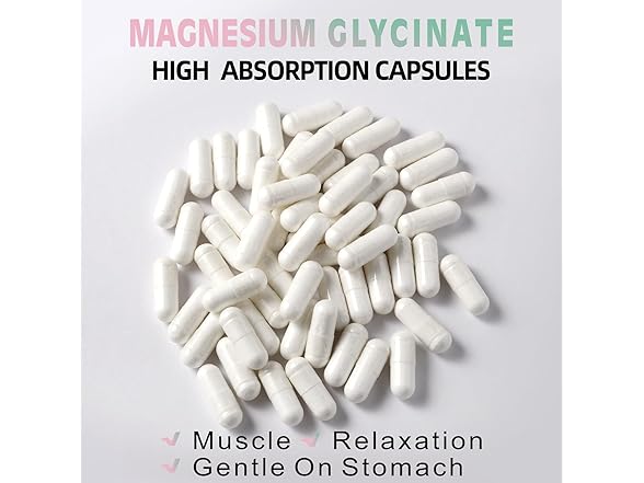 Magnesium Glycinate 400 MG, 90 Capsules