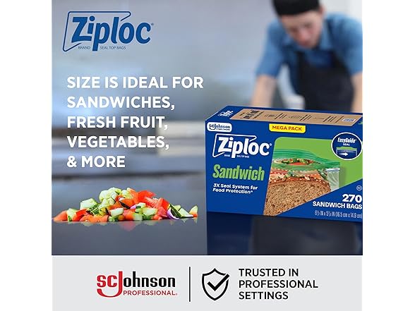 Ziploc Ziploc Sandwich and Snack Bags, Easy Ope