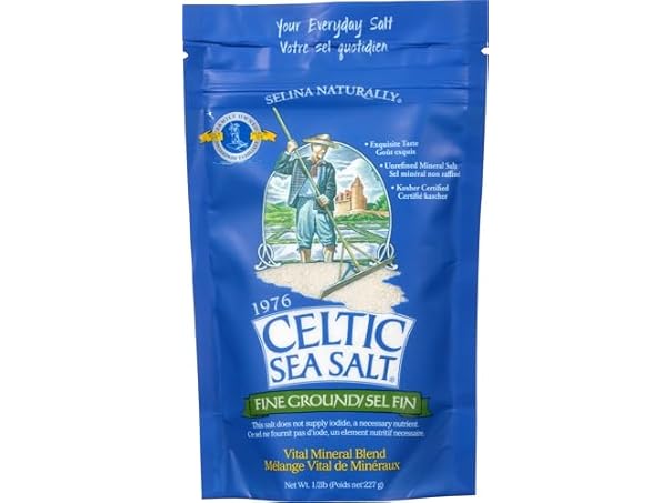 $4.99 Celtic Sea Salt, Fine Ground Resealable Bag, 8 oz dealfomo