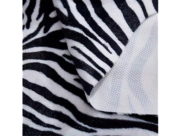Faux Zebra Print Area Rug