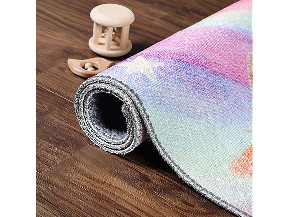 Superior 2'x3' Butterfly Non-Slip Kids Rug