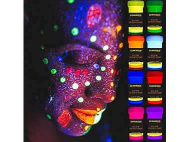 $9.99, Was $15.99, 37% Off! 2-Pack UV Neon Body Paint Set dealfomo