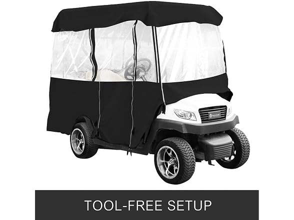 Golf Cart Enclosure 86'', 4-Person Golf Cart