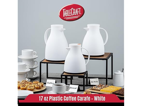 TableCraft 17 oz (0.5 L) Plastic Coffee Carafe