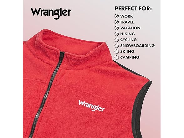 Wrangler Big and Tall Vests for Men