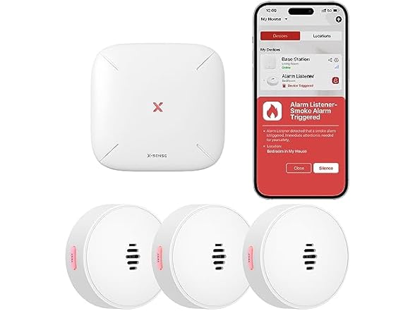 X-Sense WiFi Alarm Listener Kit- 3PK