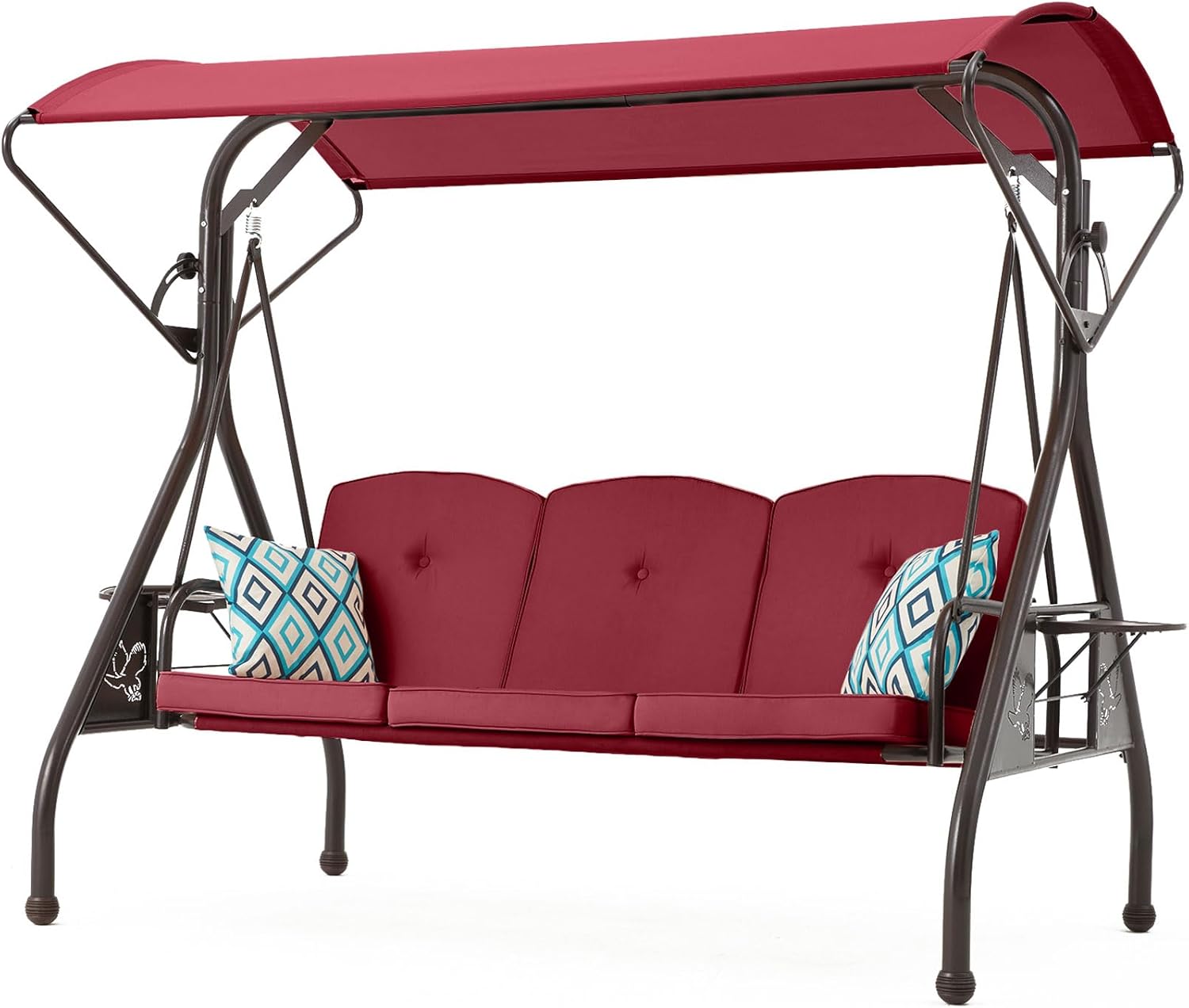 ZZW 800LBS Patio Swing with Canopy - Gallery 20