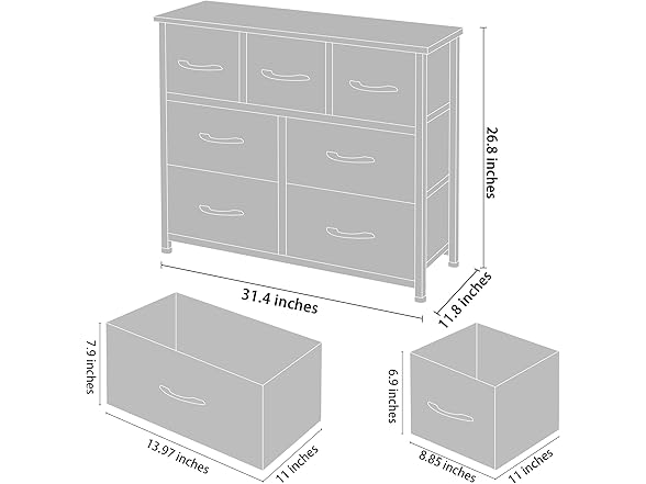 AZL1 Life Concept Storage Organizer 7-Drawer