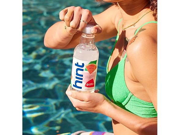 1CT Hint Water Watermelon Single Bottle, 16 oz.