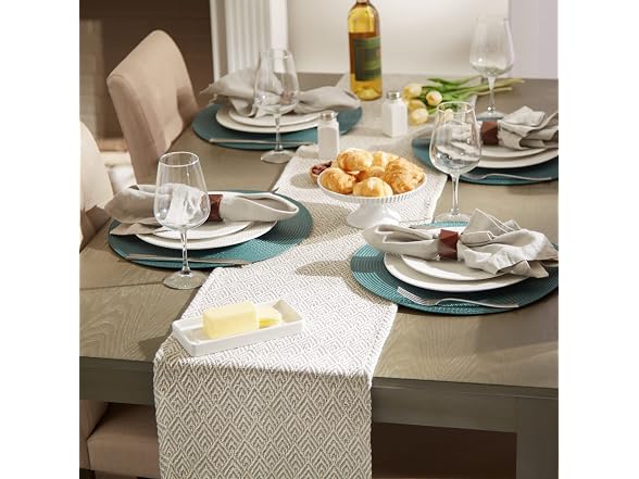 DII Braided Farmhouse Table Runner, 15 x 72 inches