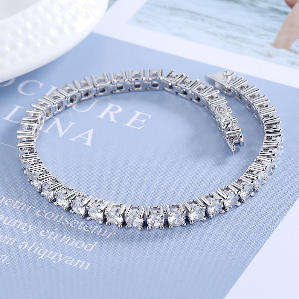 Simulated Diamond Tennis Bracelet - Gallery 4