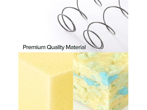 ZINUS 12 Inch Foam and Spring Mattress, Full