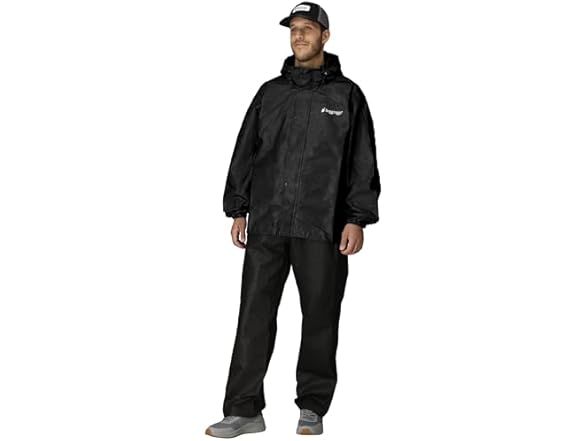 FROGG TOGGS Mens Rain Jacket (L) Black
