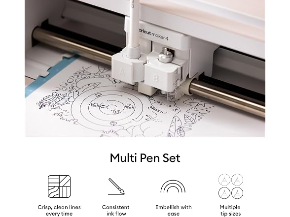 Cricut Multi Pen Set, Black (5 ct)