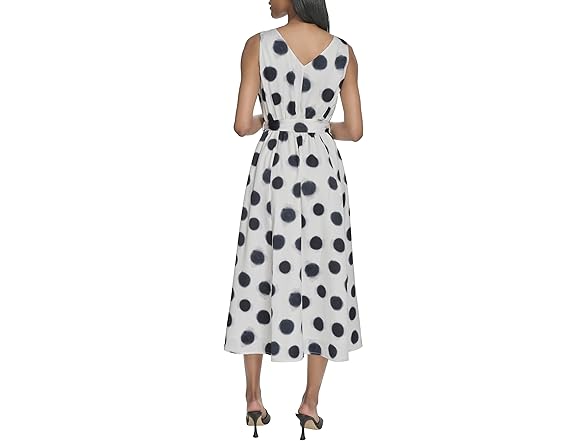 Halston Women's Surplice V-Neck Midi Dress