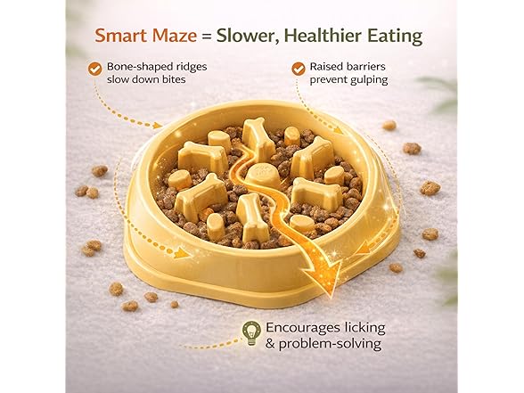 SNIFIT Slow Feeder Bowl for Small & Medium Cats & Dogs