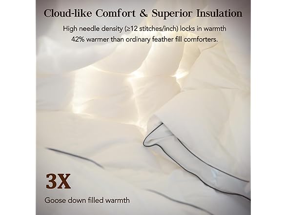 Twin Size Feather Down Fiber Comforters