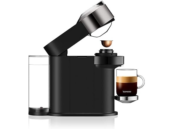 Nespresso De'Longhi Vertuo Next Deluxe w Aeroccino - Chrome