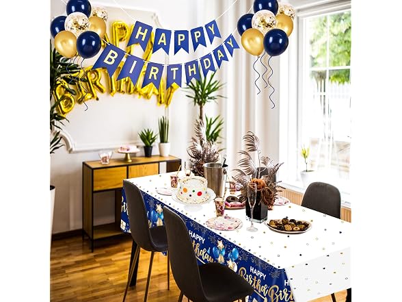 DUAIAI Happy Birthday Decorations, 1 Pcs