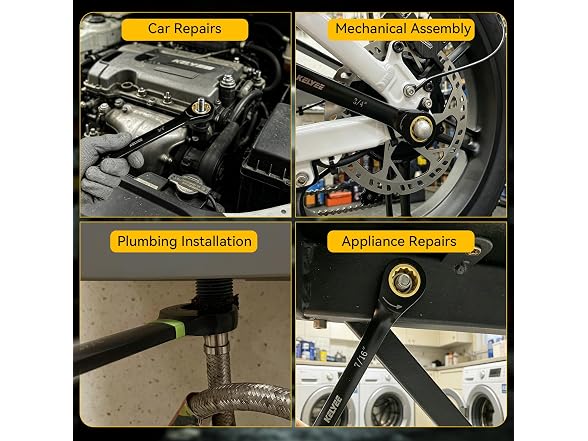 kelyee 9-Piece Ratchet Wrenches Set