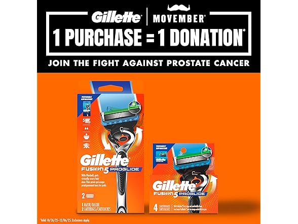 Gillette Fusion5 ProGlide Razor Refills for Men