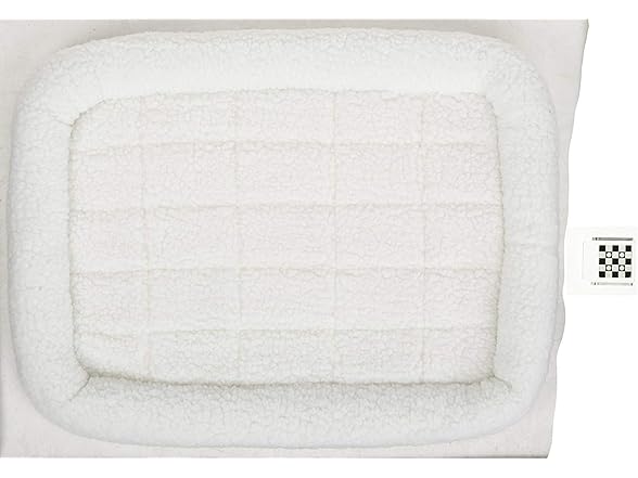 30L-Inch White Fleece Dog Bed or Cat Bed