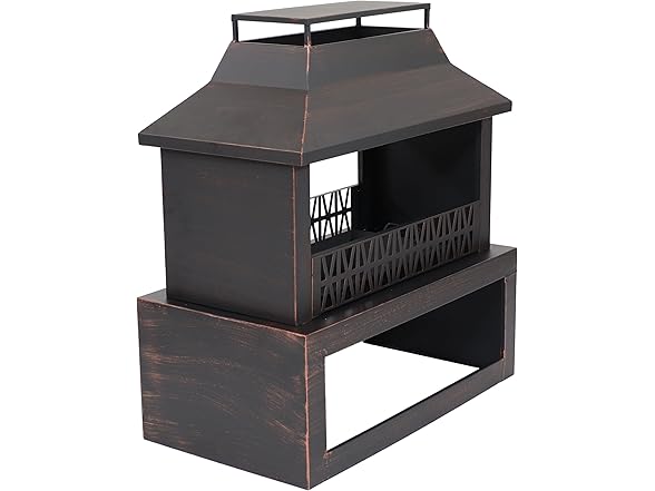 Sunnydaze 35" Steel Outdoor Fireplace