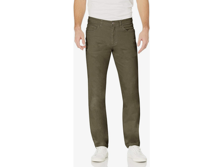 Amazon Essentials Men's Chino, Slim-Fit pants with 5-Pockets, Comfort Stretch, 30W x 29L, Olive (Previously GoodThreads)