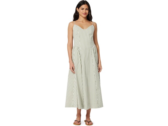 Washed Khaki Green Even Stripe