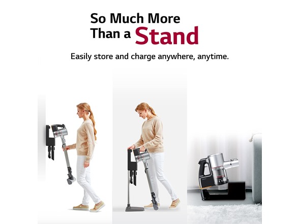 LG CordZero A926KSM Kompressor Cordless Stick Vacuum, Matte Silver