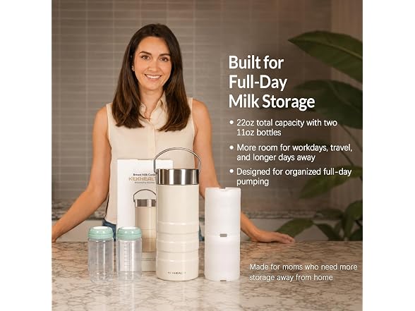 KEKHEALTH 22oz Stainless Steel Breast Milk Cooler
