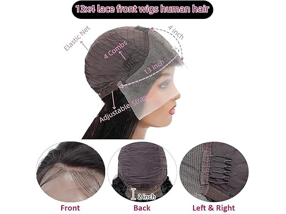 Oiosir 24in Lace Front Wigs Human Hair