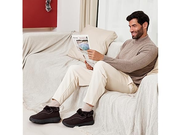 FitVille Men's Wide Snow Boots