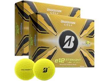 $34.99, Was $69.98, 50% Off! Bridgestone Golf e12 Straight Matte Yellow Double Dozen dealfomo