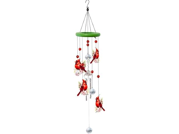 Spoontiques Cardinals Wind Chime Green