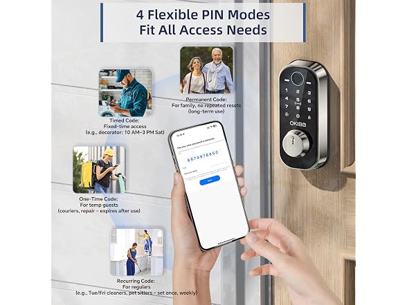 OKIBB Fingerprint Door Lock - Gallery 6