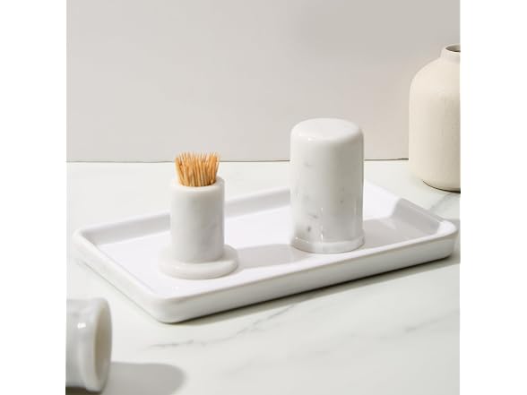 Apasqro Natural Marble Toothpick Holder
