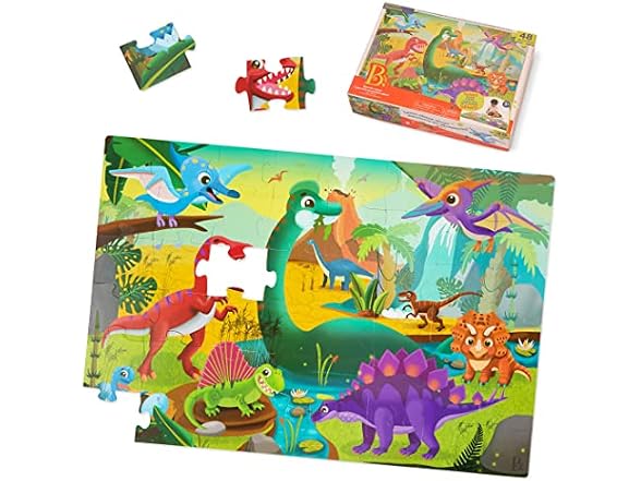 B. toys Gigantic Jigsaw Dinosaur, 48 Pieces