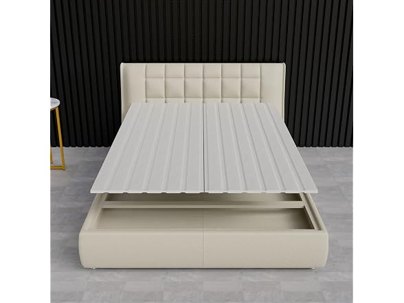 Greaton, 0.75-Inch Vertical Wooden Bunkie Board/Bed Slats, King, Grey