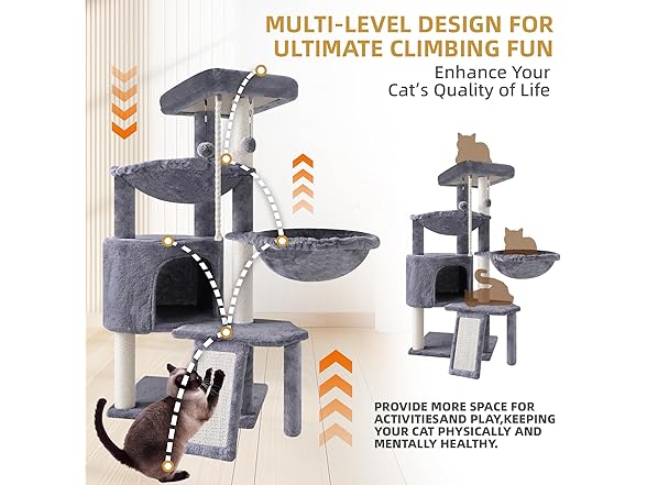 Xin Three Layer Cat Tree with Cat Condo