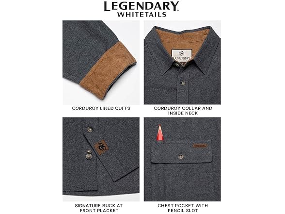 Legendary Whitetails Mens Long Sleeve Button Shirt