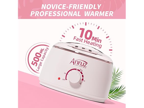 Anruz Wax Warmer Kit, 57 Accessories
