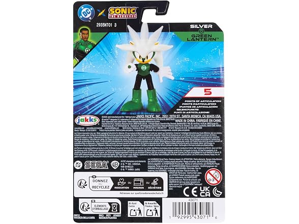 DC X Sonic Collectable 2.5 Inch Scale Action Figures