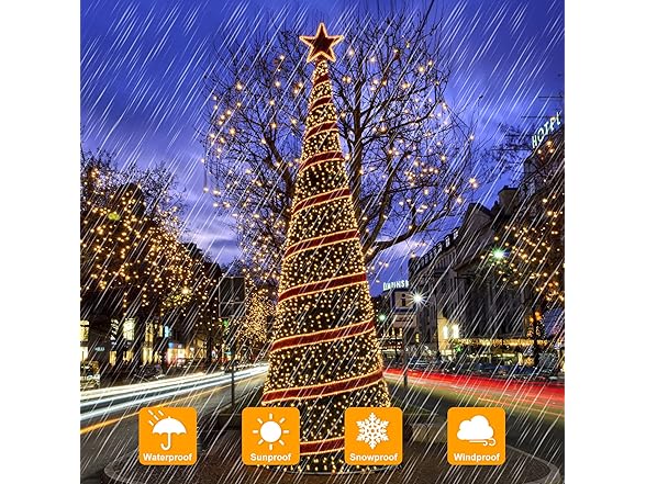 BesLowe 288FT 800LED Solar Fairy Lights