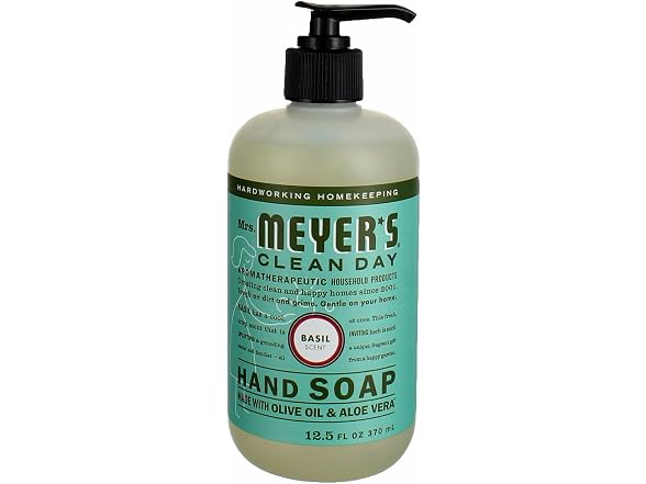 Mrs Meyers Hand Soap Liquid Basil 12.5oz
