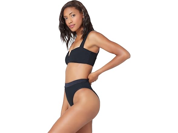 L*Space Women (S) Ribbed Lee Lee Top-S Bikini