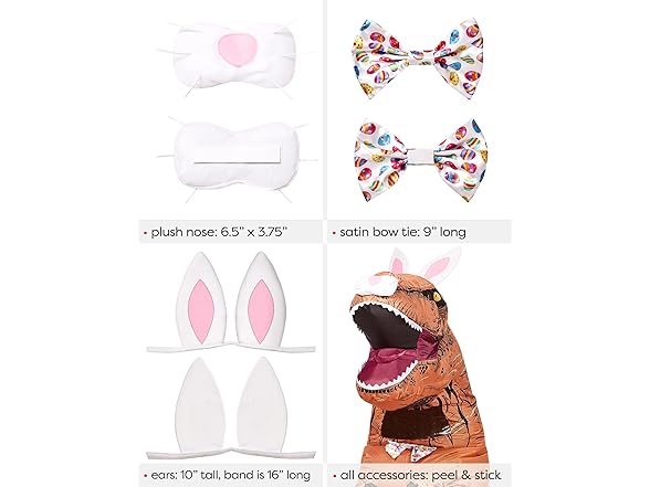 TRex Easter Bunny Kit Costume (One Size)