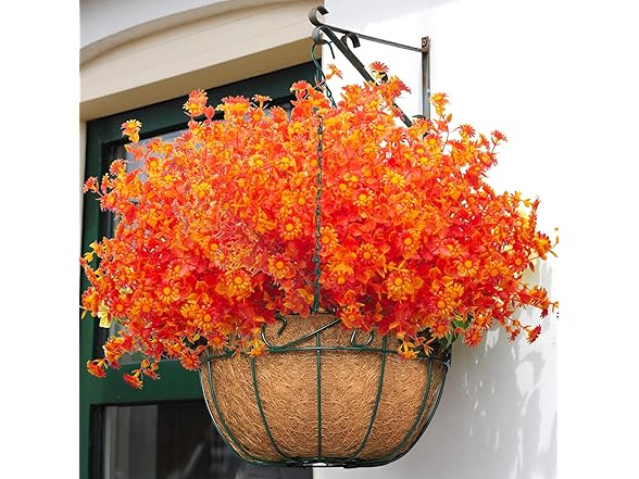 12 Bundles Artificial Fall Flowers 