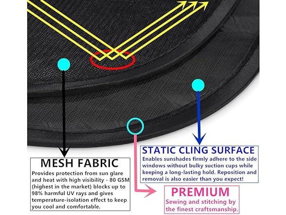 Sunshade 21x14 SUVs Minivans Car Window