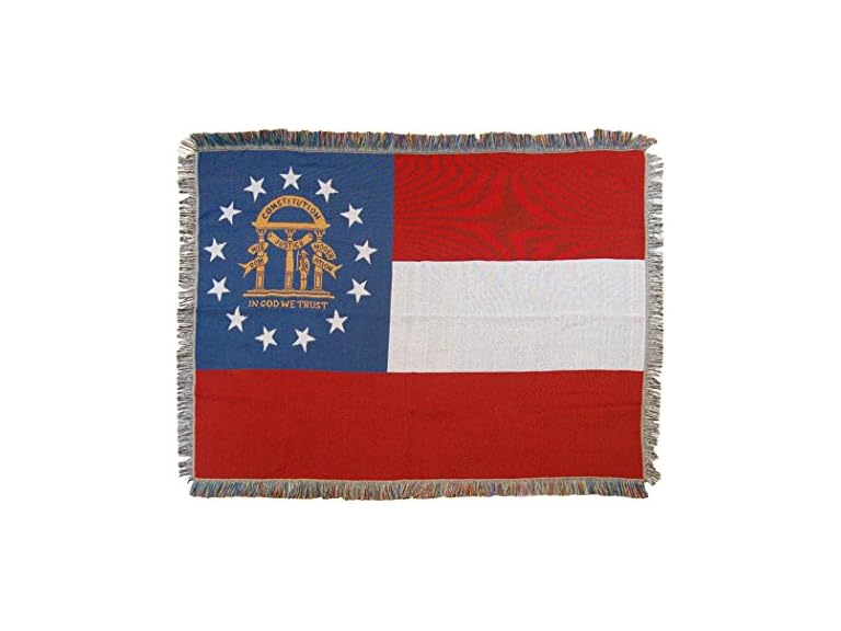 Georgia Flag Tapestry Throw Blanket